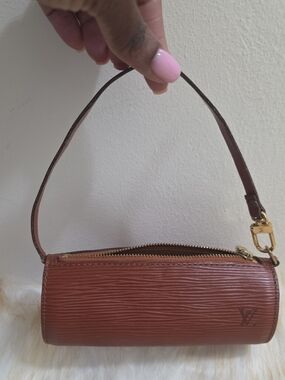 Louis Vuitton Brown Epi Leather Soufflot Papillon Pouch